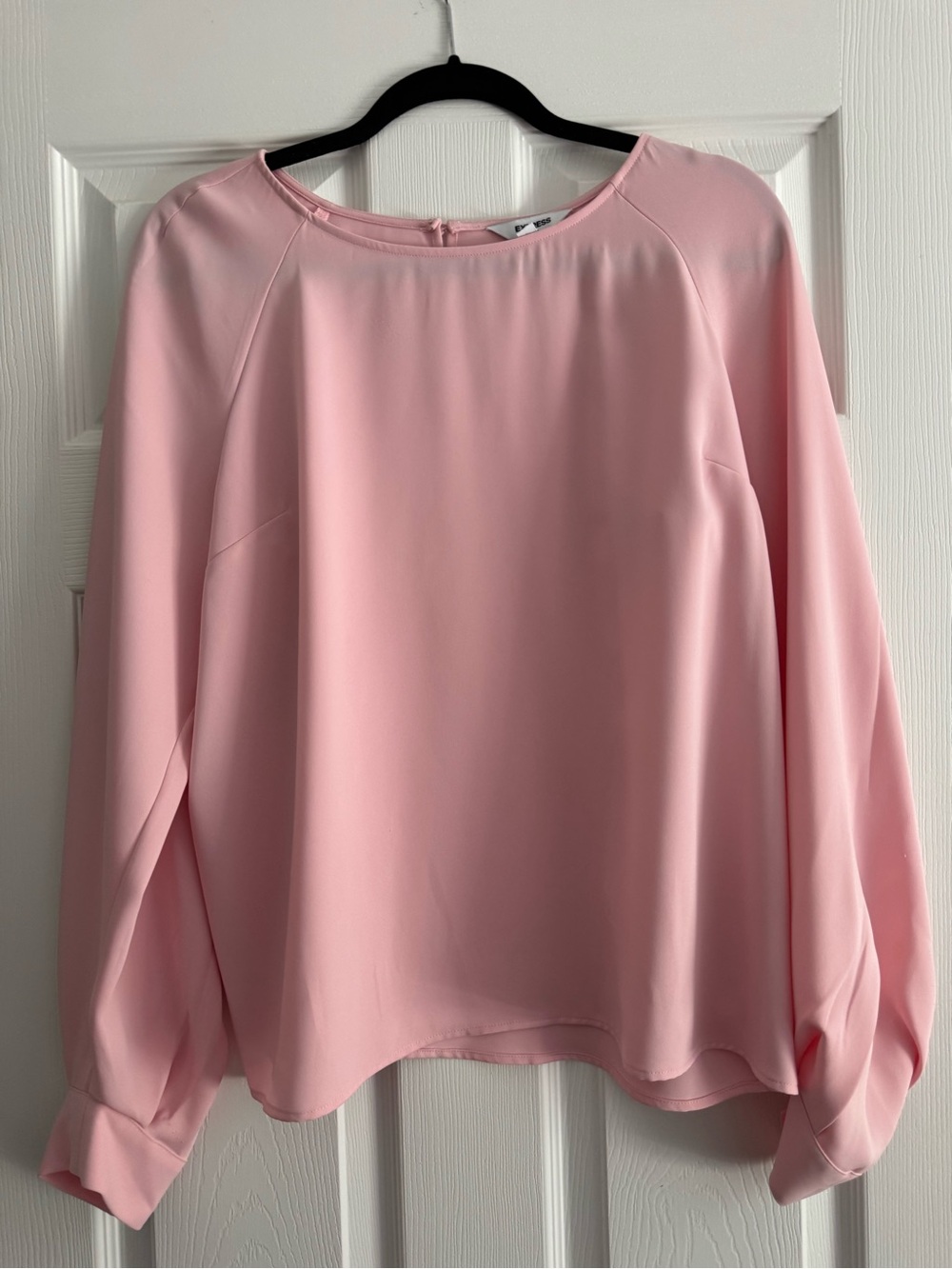 Express Blush Pink Long-Sleeve Blouse